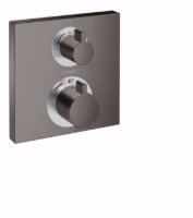 Show details for Hansgrohe Ecostat Square Thermostat Unterputz für 2 Verbraucher, brushed black chrome , Art.Nr. : 15714340 Picture of Hansgrohe Ecostat Square Thermostat Unterputz für 2 Verbraucher, brushed black chrome , Art.Nr. : 15714340