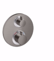 Show details for Hansgrohe Ecostat S Thermostat Unterputz für 2 Verbraucher, brushed black chrome , Art.Nr. : 15758340 Picture of Hansgrohe Ecostat S Thermostat Unterputz für 2 Verbraucher, brushed black chrome , Art.Nr. : 15758340