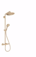 Show details for Hansgrohe Croma Select S Showerpipe 280 1jet mit Ecostat Comfort Thermostat, brushed bronze , Art.Nr. : 26890140 Picture of Hansgrohe Croma Select S Showerpipe 280 1jet mit Ecostat Comfort Thermostat, brushed bronze , Art.Nr. : 26890140