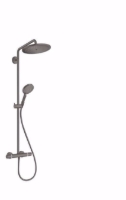 Show details for Hansgrohe Croma Select S Showerpipe 280 1jet mit Ecostat Comfort Thermostat, brushed black chrome , Art.Nr. : 26890340 Picture of Hansgrohe Croma Select S Showerpipe 280 1jet mit Ecostat Comfort Thermostat, brushed black chrome , Art.Nr. : 26890340