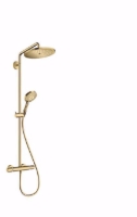Show details for Hansgrohe Croma Select S Showerpipe 280 1jet mit Ecostat Comfort Thermostat, polished gold-optic , Art.Nr. : 26890990 Picture of Hansgrohe Croma Select S Showerpipe 280 1jet mit Ecostat Comfort Thermostat, polished gold-optic , Art.Nr. : 26890990