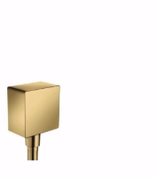 Zeige Details für Hansgrohe FixFit Wandanschluss Square mit Rückflussverhinderer, polished gold-optic , Art.Nr. : 26455990 Bild von Hansgrohe FixFit Wandanschluss Square mit Rückflussverhinderer, polished gold-optic , Art.Nr. : 26455990