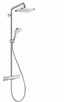 Show details for Hansgrohe Croma E Showerpipe 280 1jet mit Thermostat, chrom , Art.Nr. : 27630000 Picture of Hansgrohe Croma E Showerpipe 280 1jet mit Thermostat, chrom , Art.Nr. : 27630000