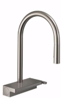 Show details for Hansgrohe Aquno Select M81 Einhebel-Küchenmischer 170, Ausziehbrause, 3jet, edelstahl finish , Art.Nr. : 73837800 Picture of Hansgrohe Aquno Select M81 Einhebel-Küchenmischer 170, Ausziehbrause, 3jet, edelstahl finish , Art.Nr. : 73837800