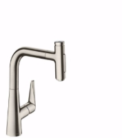 Show details for Hansgrohe Talis Select M51 Einhebel-Küchenmischer 220, Ausziehbrause, 2jet, sBox, edelstahl finish , Art.Nr. : 73868800 Picture of Hansgrohe Talis Select M51 Einhebel-Küchenmischer 220, Ausziehbrause, 2jet, sBox, edelstahl finish , Art.Nr. : 73868800
