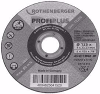 Show details for Rothenberger Trennscheibe Inox 10Stk 115x1 mm , Art.Nr. : 071533D Picture of Rothenberger Trennscheibe Inox 10Stk 115x1 mm , Art.Nr. : 071533D