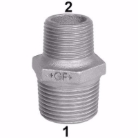 Show details for +GF+ 245 Doppelnippel, reduziert, ISO/EN N8, Dim. (1-2): 4" ‑ 3", Art.Nr.: 770245238 Picture of +GF+ 245 Doppelnippel, reduziert, ISO/EN N8, Dim. (1-2): 4" ‑ 3", Art.Nr.: 770245238