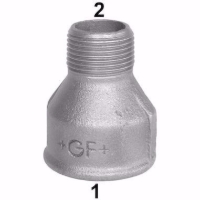 Show details for +GF+ 246 Muffe, reduziert, ISO/EN M4, Dim. (1-2): 2" ‑ 1", Art.Nr.: 770246129 Picture of +GF+ 246 Muffe, reduziert, ISO/EN M4, Dim. (1-2): 2" ‑ 1", Art.Nr.: 770246129