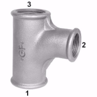 Show details for +GF+ 131 Bogen-T-Stück, Abzweig reduziert, ISO/EN E1, Dim. (1-2): 1" ‑ 1/2", Art.Nr.: 770131119 Picture of +GF+ 131 Bogen-T-Stück, Abzweig reduziert, ISO/EN E1, Dim. (1-2): 1" ‑ 1/2", Art.Nr.: 770131119
