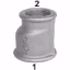 Show details for +GF+ 260 Muffe exzentrisch, reduziert, Dim. (1-2): 11/2" ‑ 1", Art.Nr.: 770260121 Picture of +GF+ 260 Muffe exzentrisch, reduziert, Dim. (1-2): 11/2" ‑ 1", Art.Nr.: 770260121
