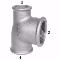 Show details for +GF+ 130 T-Stück, Abzweig reduziert oder vergrössert, Durchgang reduziert, ISO/EN B1, Dim. (1-2-3): 11/2" ‑ 11/4" ‑ 11/4", Art.Nr.: 770130171 Picture of +GF+ 130 T-Stück, Abzweig reduziert oder vergrössert, Durchgang reduziert, ISO/EN B1, Dim. (1-2-3): 11/2" ‑ 11/4" ‑ 11/4", Art.Nr.: 770130171
