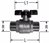 Show products in category Kugelhahn mit Flügelgriff  mit Aussengewinde Picture for category Kugelhahn mit Flügelgriff  mit Aussengewinde