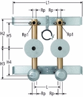 Show products in category Unterputz-Ventil-Garnitur  passend in Duofix-Element, für 2 Messkapseln Koax Picture for category Unterputz-Ventil-Garnitur  passend in Duofix-Element, für 2 Messkapseln Koax