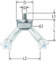 Show products in category Aqua-Duo-Verteilstück  für 2 Gartenventile ohne Gartenventile Picture for category Aqua-Duo-Verteilstück  für 2 Gartenventile ohne Gartenventile