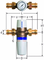 Show details for Nussbaum 11002 Druckreduzierventil mit Optipress-Aquaplus-Anschlussverschraubungen 92021 Einstellbereich 2 bis 6 bar, Grösse: 18, Art.Nr. 11002.23 Picture of Nussbaum 11002 Druckreduzierventil mit Optipress-Aquaplus-Anschlussverschraubungen 92021 Einstellbereich 2 bis 6 bar, Grösse: 18, Art.Nr. 11002.23