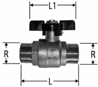 Show details for Nussbaum 26022 Kugelhahn mit Flügelgriff mit Aussengewinde, Grösse: ¾, Art.Nr. 26022.55 Picture of Nussbaum 26022 Kugelhahn mit Flügelgriff mit Aussengewinde, Grösse: ¾, Art.Nr. 26022.55