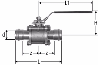 Show details for Nussbaum 80110 Optipress-Kugelhahn 3-teilig, Grösse: 22, Art.Nr. 80110.24 Picture of Nussbaum 80110 Optipress-Kugelhahn 3-teilig, Grösse: 22, Art.Nr. 80110.24