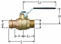 Show details for Nussbaum 82102 Optipress-Kugelhahn mit Aussengewinde, mit Metallgriff, Grösse: 15 x ½, Art.Nr. 82102.22 Picture of Nussbaum 82102 Optipress-Kugelhahn mit Aussengewinde, mit Metallgriff, Grösse: 15 x ½, Art.Nr. 82102.22