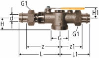 Show details for Nussbaum 89025 Gaszähler-Kugelhahn gerade Ausführung mit Optipress-Gaz-Anschlussverschraubungen, Grösse: 22, Art.Nr. 89025.23 Picture of Nussbaum 89025 Gaszähler-Kugelhahn gerade Ausführung mit Optipress-Gaz-Anschlussverschraubungen, Grösse: 22, Art.Nr. 89025.23