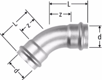 Show products in category Nussbaum Optipress-Gaz-Bogen 45° Picture for category Nussbaum Optipress-Gaz-Bogen 45°