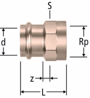 Show products in category Nussbaum  Optipress-Gaz-Übergang mit Innengewinde Picture for category Nussbaum  Optipress-Gaz-Übergang mit Innengewinde
