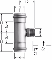 Show products in category Nussbaum - Optipress-Aquaplus-T-Stück mit Aussengewinde Picture for category Nussbaum - Optipress-Aquaplus-T-Stück mit Aussengewinde