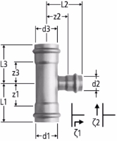 Show products in category Nussbaum Optipress-Gaz-T-Stück Picture for category Nussbaum Optipress-Gaz-T-Stück
