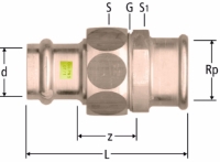 Show products in category Nussbaum Optipress-Gaz-Verschraubung mit Innengewinde, konischdichtend Picture for category Nussbaum Optipress-Gaz-Verschraubung mit Innengewinde, konischdichtend