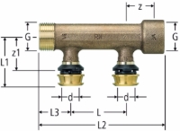 Zeige Produkte für Kategorie Nussbaum Optiflex-Flowpress-Verteiler, 2-fach mit Pressanschluss Bild für Kategorie Nussbaum Optiflex-Flowpress-Verteiler, 2-fach mit Pressanschluss