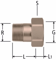 Show details for Nussbaum  92001 Optifitt-Serra-Anschlussverschraubung mit Aussengewinde, Grösse: ½ x ¾ C, Art.Nr. 92001.74 Picture of Nussbaum  92001 Optifitt-Serra-Anschlussverschraubung mit Aussengewinde, Grösse: ½ x ¾ C, Art.Nr. 92001.74