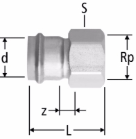 Zeige Details für Nussbaum  80033 Optipress-Aquaplus-Übergang mit Innengewinde, Grösse: 15 x ½, Art.Nr. 80033.22 Bild von Nussbaum  80033 Optipress-Aquaplus-Übergang mit Innengewinde, Grösse: 15 x ½, Art.Nr. 80033.22