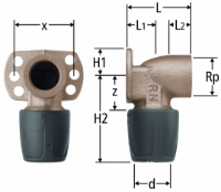 Show details for Nussbaum  85115 Optiflex-Profix-Anschlusswinkel mit Wandflansch, Grösse: ½ x 16 x 63, Art.Nr. 85115.24 Picture of Nussbaum  85115 Optiflex-Profix-Anschlusswinkel mit Wandflansch, Grösse: ½ x 16 x 63, Art.Nr. 85115.24