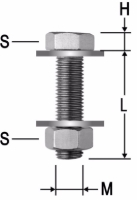 Show products in category Nussbaum - Sechskantschraube zu Flanschen Picture for category Nussbaum - Sechskantschraube zu Flanschen