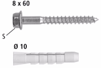 Show products in category Nussbaum Optivis-Schraube mit Dübel Picture for category Nussbaum Optivis-Schraube mit Dübel