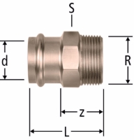 Show details for Nussbaum  88065 Optipress-Gaz-Übergang mit Aussengewinde, Grösse: 28 x 1, Art.Nr. 88065.30 Picture of Nussbaum  88065 Optipress-Gaz-Übergang mit Aussengewinde, Grösse: 28 x 1, Art.Nr. 88065.30