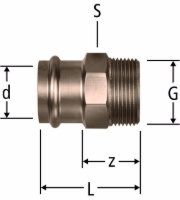 Show details for Nussbaum  81037 Optipress-Aquaplus-Übergang für flachdichtende Verschraubungen, Grösse: 54 x 2⅜, Art.Nr. 81037.28 Picture of Nussbaum  81037 Optipress-Aquaplus-Übergang für flachdichtende Verschraubungen, Grösse: 54 x 2⅜, Art.Nr. 81037.28