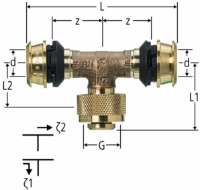 Show details for Nussbaum  84272 Optiflex-Flowpress-T-Stück auf Masterfix-Anschluss ½, Grösse: 16, Art.Nr. 84272.21 Picture of Nussbaum  84272 Optiflex-Flowpress-T-Stück auf Masterfix-Anschluss ½, Grösse: 16, Art.Nr. 84272.21