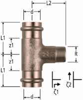 Zeige Details für Nussbaum  81015 Optipress-Aquaplus-T-Stück mit Aussengewinde, Grösse: 42 x ¾ x 42 *, Art.Nr. 81015.27 Bild von Nussbaum  81015 Optipress-Aquaplus-T-Stück mit Aussengewinde, Grösse: 42 x ¾ x 42 *, Art.Nr. 81015.27