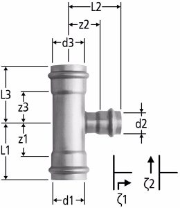 Picture of Nussbaum  80010 Optipress-Aquaplus-T-Stück, Grösse: 64, Art.Nr. 80010.60