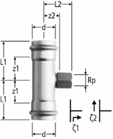 Zeige Details für Nussbaum  80013 Optipress-Aquaplus-T-Stück mit Innengewinde, Grösse: 64 x ¾ x 64, Art.Nr. 80013.70 Bild von Nussbaum  80013 Optipress-Aquaplus-T-Stück mit Innengewinde, Grösse: 64 x ¾ x 64, Art.Nr. 80013.70