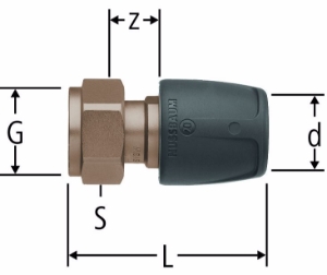 Picture of Nussbaum  85150 Optiflex-Profix-Verteileranschluss, Grösse: ¾ x 20, Art.Nr. 85150.22 - Nachfolger 85250.22