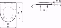 Show details for Laufen MODERNA R schwarz mattz - WC-Sitz mit Deckel, abnehmbar, mit Absenkautomatik, Scharniere Kunstoff mi Metalabdeckung, 460 x 383 x 49, Art.Nr. : H8935440200001 Picture of Laufen MODERNA R schwarz mattz - WC-Sitz mit Deckel, abnehmbar, mit Absenkautomatik, Scharniere Kunstoff mi Metalabdeckung, 460 x 383 x 49, Art.Nr. : H8935440200001