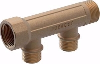 Show details for Geberit Verteiler mit Gewindeanschluss 2 Abgänge Rp=3/4", RMF1=1/2", R=3/4", Art.Nr. :653.428.00.1 Picture of Geberit Verteiler mit Gewindeanschluss 2 Abgänge Rp=3/4", RMF1=1/2", R=3/4", Art.Nr. :653.428.00.1