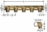Show details for Neu Nussbaum  86002 Optiflex-Verteiler gekröpft, 5-fach mit Innengewinde, Grösse: DN 20 x 5, Art.Nr. 86002.25 - Neu Picture of Neu Nussbaum  86002 Optiflex-Verteiler gekröpft, 5-fach mit Innengewinde, Grösse: DN 20 x 5, Art.Nr. 86002.25 - Neu