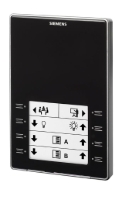 Show details for Siemens Raumbediengerät mit KNX, Fühler für Temperatur, konfigurierbaren Touchkeys, LED-Anzeige, schwarz, Art.Nr.: QMX3.P02-1BSC Picture of Siemens Raumbediengerät mit KNX, Fühler für Temperatur, konfigurierbaren Touchkeys, LED-Anzeige, schwarz, Art.Nr.: QMX3.P02-1BSC