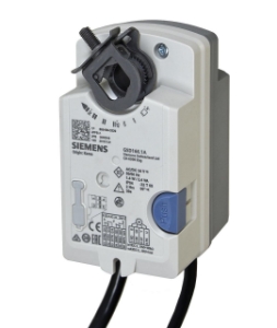 Picture of Siemens Luftklappen-Drehantriebe, AC/DC 24 V, 2 Nm, 30 s, 2 Hilfsschalter, Art.Nr.: GSD166.1A
