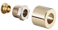 Show details for Oventrop - Klemmringverschraubungs-Set für Thermostatventile "E" G 1/2 AG x 15 mm, vergoldet, 1fach, Art.Nr. : 1169293 Picture of Oventrop - Klemmringverschraubungs-Set für Thermostatventile "E" G 1/2 AG x 15 mm, vergoldet, 1fach, Art.Nr. : 1169293