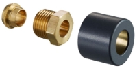 Show details for Oventrop - Klemmringverschraubungs-Set für Thermostatventile "E" G 1/2 AG x 15 mm, anthrazit, 1fach, Art.Nr. : 1169493 Picture of Oventrop - Klemmringverschraubungs-Set für Thermostatventile "E" G 1/2 AG x 15 mm, anthrazit, 1fach, Art.Nr. : 1169493