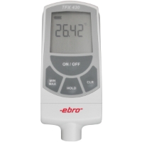 Show details for Ebro Electronic TFX 430 Präzisions-Thermometer Pt100, min/max/hold, -100°C/+500°C, Lemo, exkl. Temperaturfühler, Art.Nr. : 1340-5430 Picture of Ebro Electronic TFX 430 Präzisions-Thermometer Pt100, min/max/hold, -100°C/+500°C, Lemo, exkl. Temperaturfühler, Art.Nr. : 1340-5430