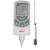 Show details for Ebro Electronic TFX 422C-60 Konformitätsbewertetes Präzisions-Laborthermometer mit Einstichfühler NL120/3mm, -50°C/+200°C, an Handgriff an 60cm Kabel, Art.Nr. : 1340-5433 Picture of Ebro Electronic TFX 422C-60 Konformitätsbewertetes Präzisions-Laborthermometer mit Einstichfühler NL120/3mm, -50°C/+200°C, an Handgriff an 60cm Kabel, Art.Nr. : 1340-5433